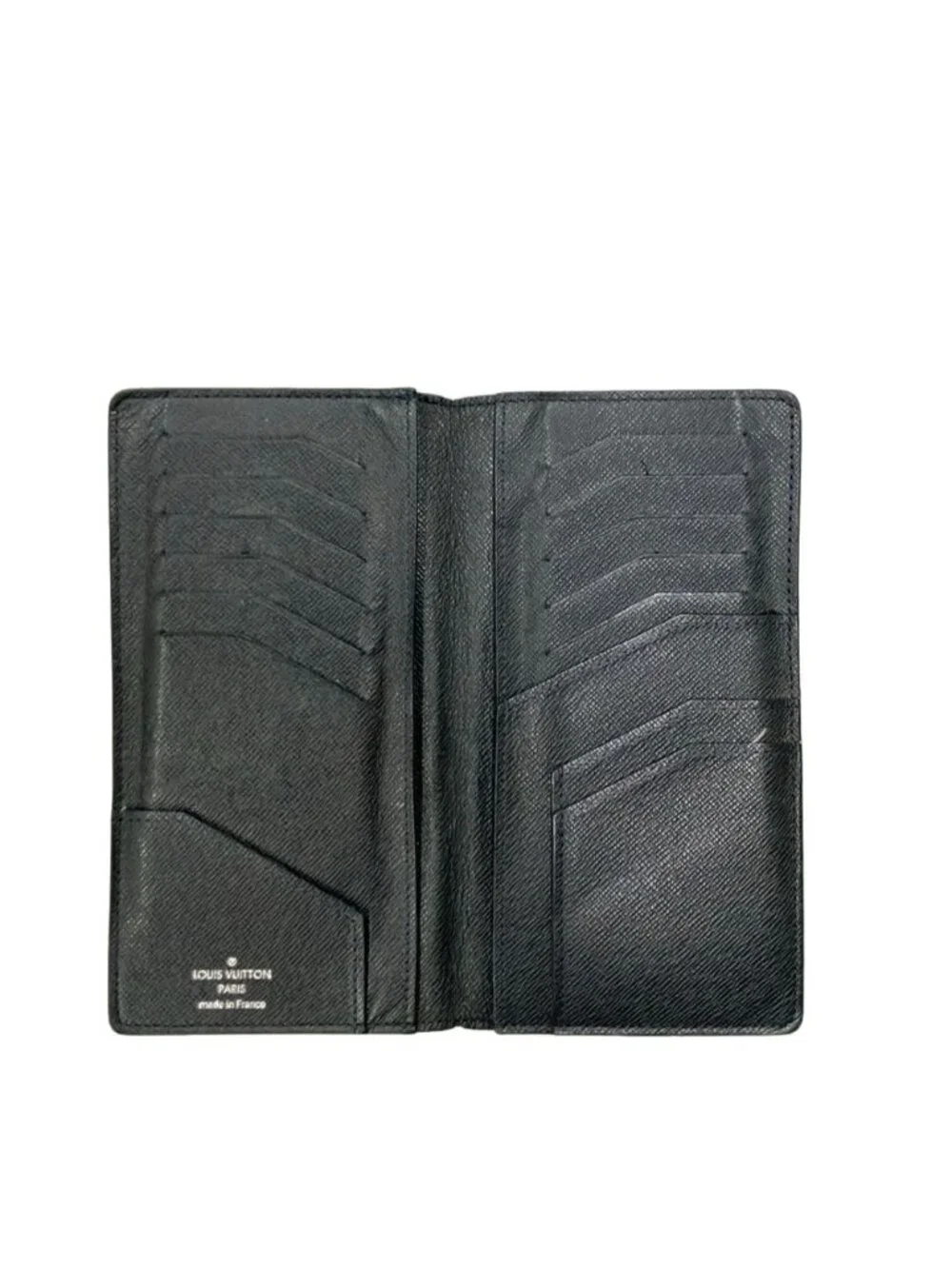 Louis Vuitton Bifold Wallet Leather Portefeuille Long Taiga